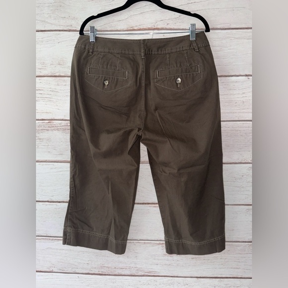 Eddie Bauer Blakely Fit Cropped Wide Leg Pants - Size 10 Office Church School - Picture 2 of 8